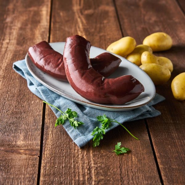 Boudin noir crème plat rouge 