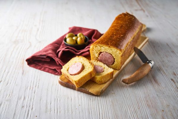 Saucisson brioché pistaché